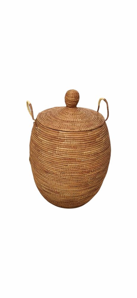 Decorative objects - Large braided basket - MAISON LAADANI