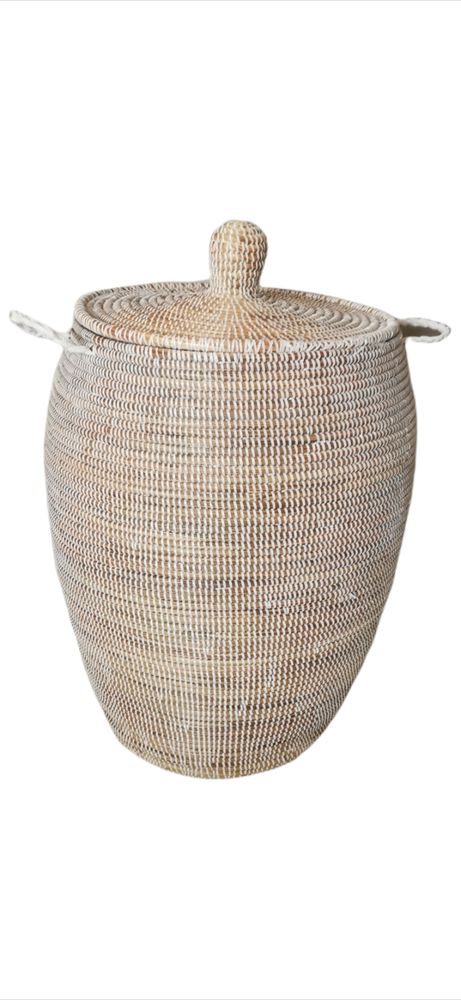Decorative objects - Large braided basket - MAISON LAADANI