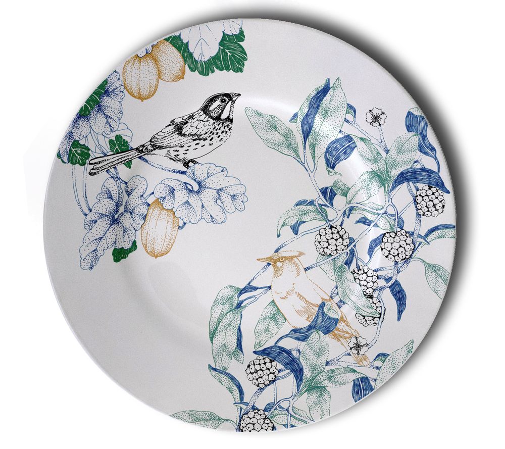 Autres décorations murales - Ensemble en porcelaine Birds Song - FRANCESCA COLOMBO