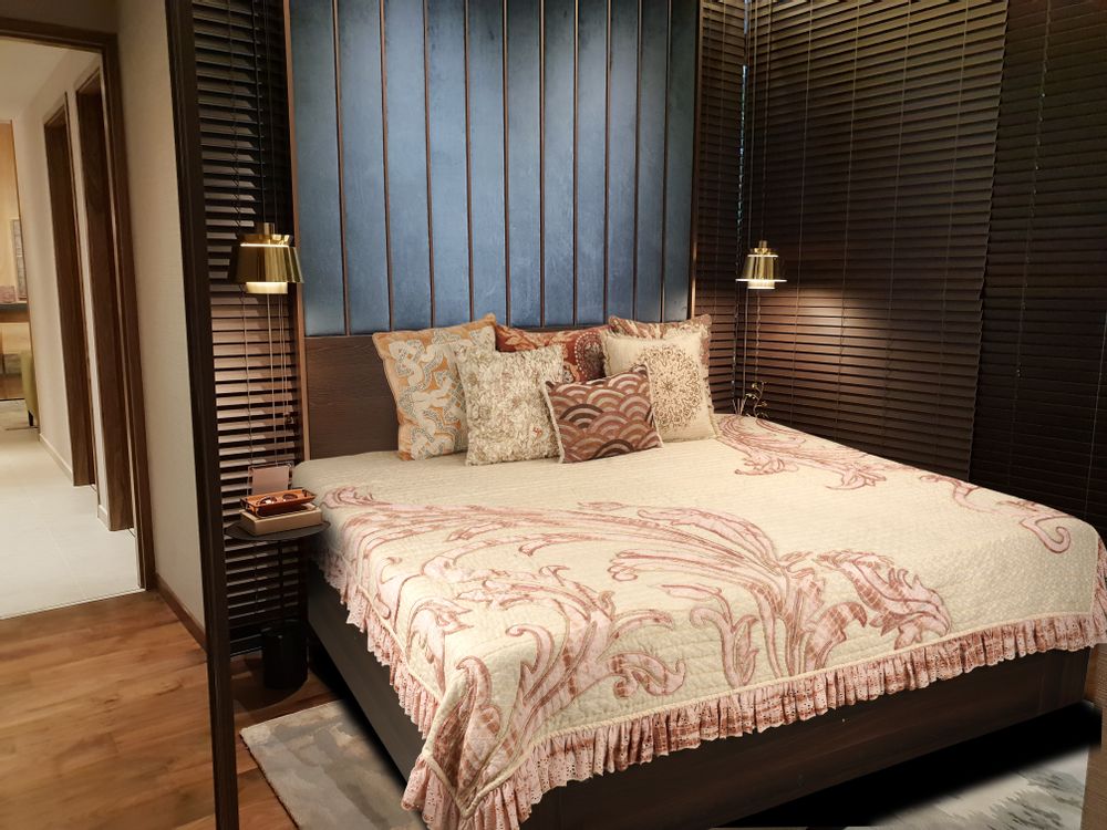 Bed linens - Pure cotton chanderi bedspread - LUSH AND BEYOND