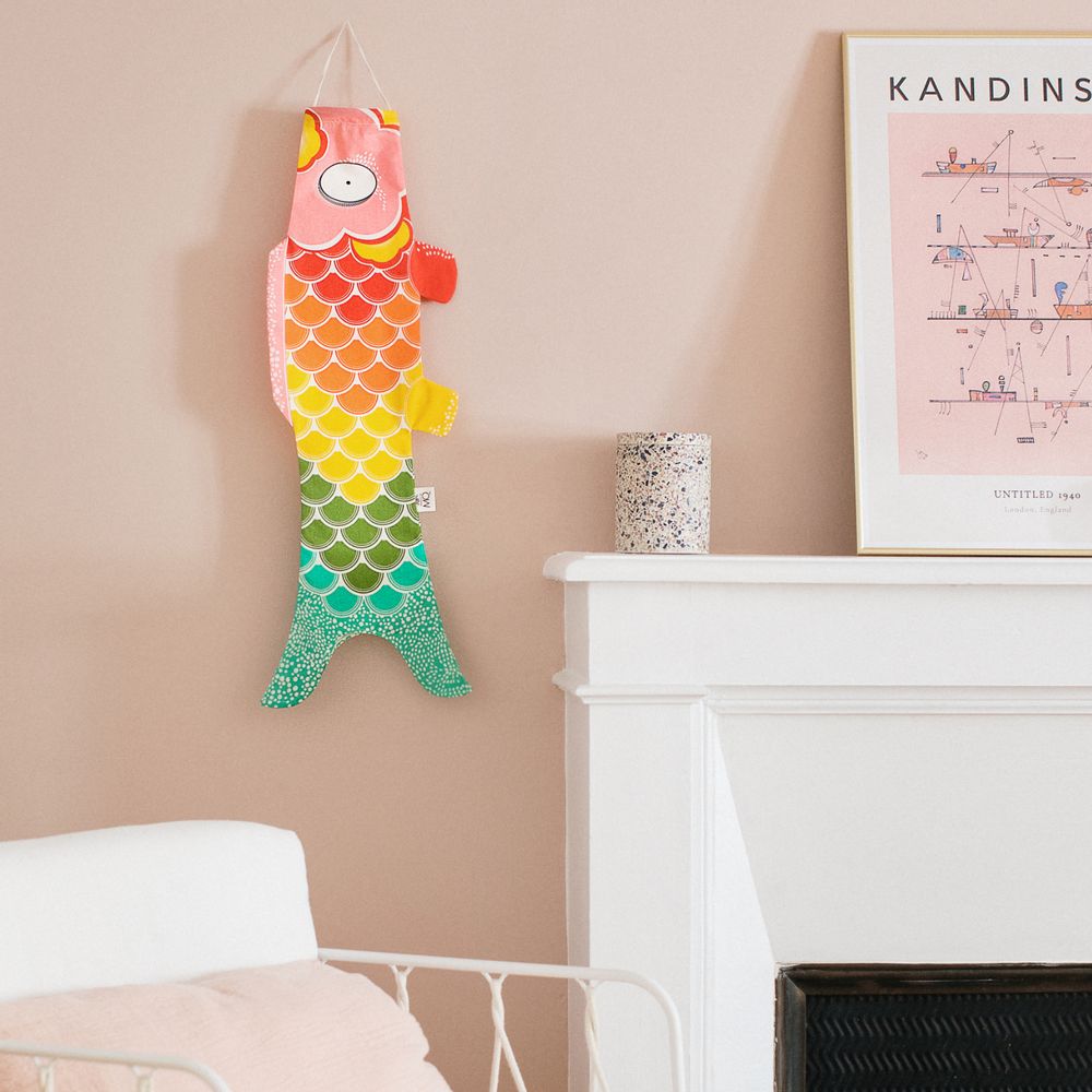 Children's decorative items - Rainbow Koinobori (K026/S) - MADAME MO