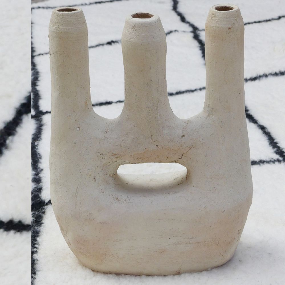 Pièces uniques - Vaisselle et bougeoirs de Tamegroute. - CHIC-INTEMPOREL