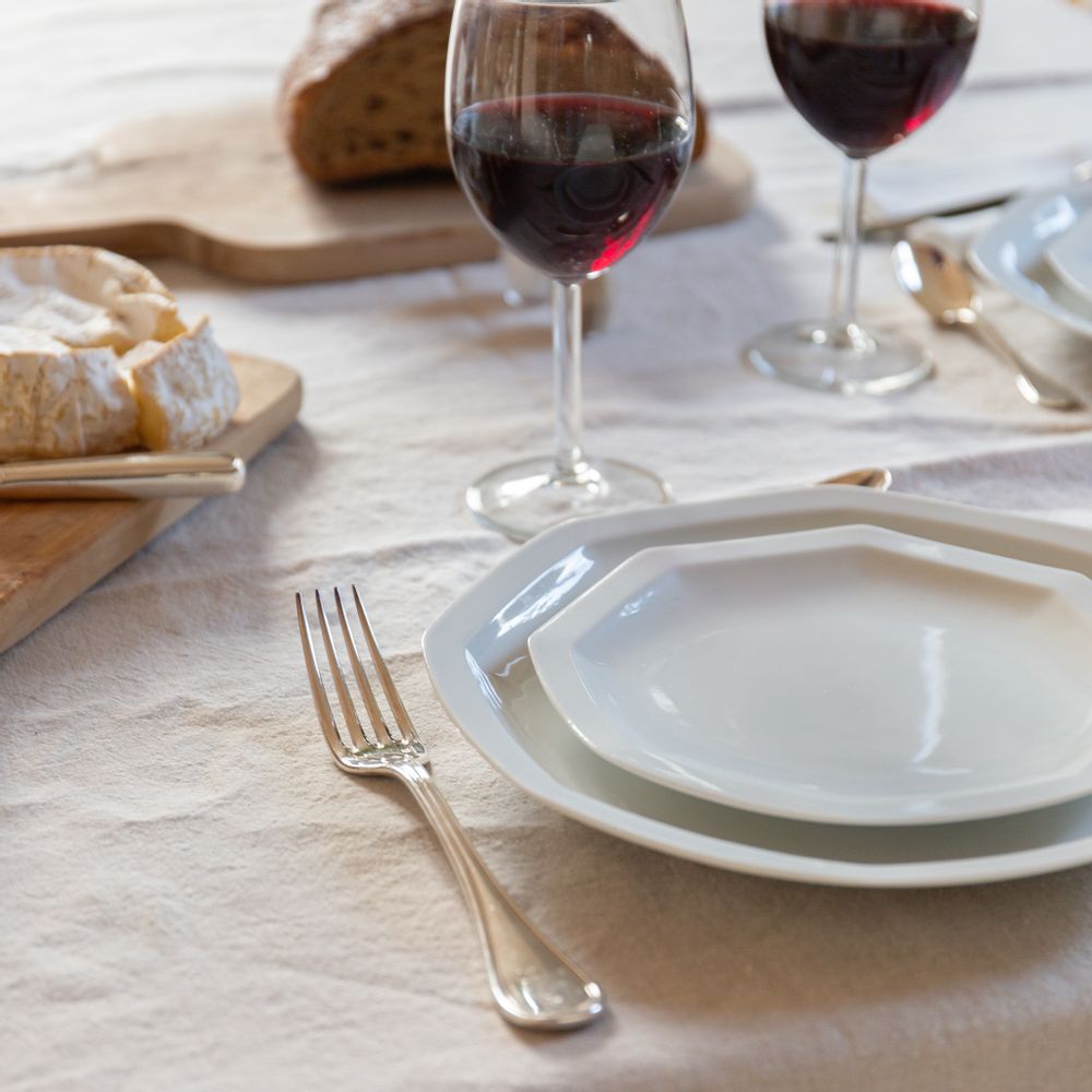 Kitchen utensils - White Porcelain Dessert Plate - OGRE LA FABRIQUE