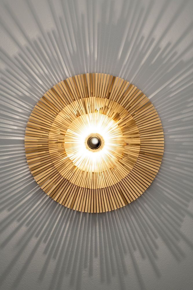 Pièces uniques - Applique murale, plafonnier et suspension LAFAYETTE en laiton massif. - RADAR INTERIOR