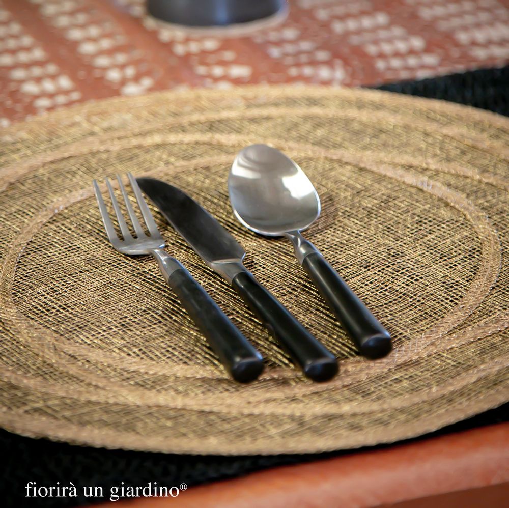 Placemats - 100% abaca underplates and placemats - FIORIRA UN GIARDINO SRL