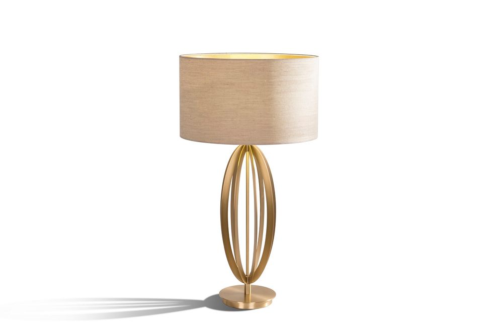 Table lamps - Olive table lamp in pale gold - RV  ASTLEY LTD