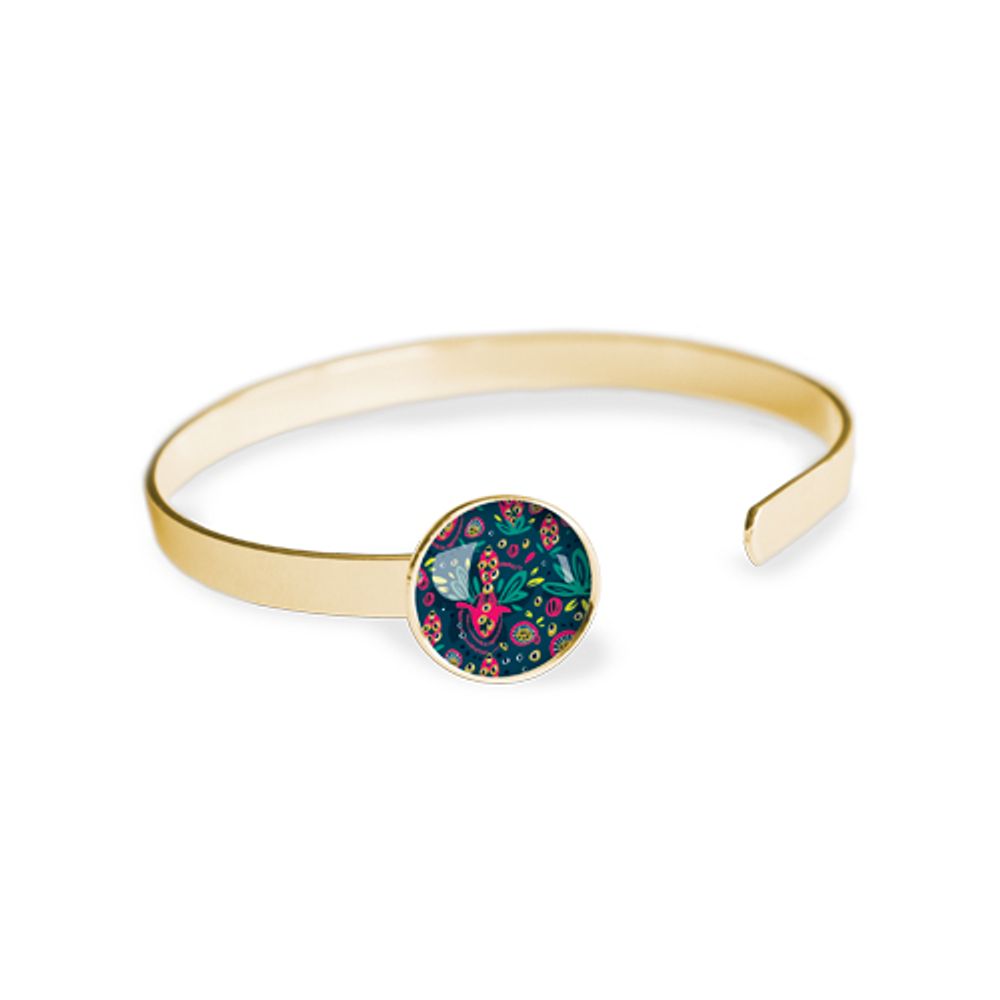 Bijoux - Thin bangle fully gilded with fine gold Les Parisiennes Rio - LES JOLIES D'EMILIE