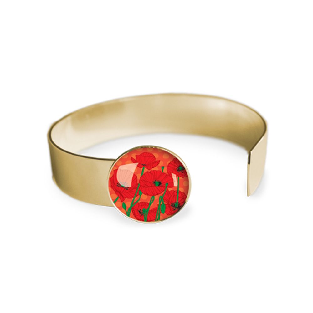 Bijoux - Medium bangle fully gilded with fine gold Les Parisiennes Poppy - LES JOLIES D'EMILIE