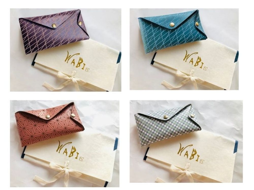 Leather goods -  KASANE Multi Case in Durable Origami Way Leather - WABI WORLD