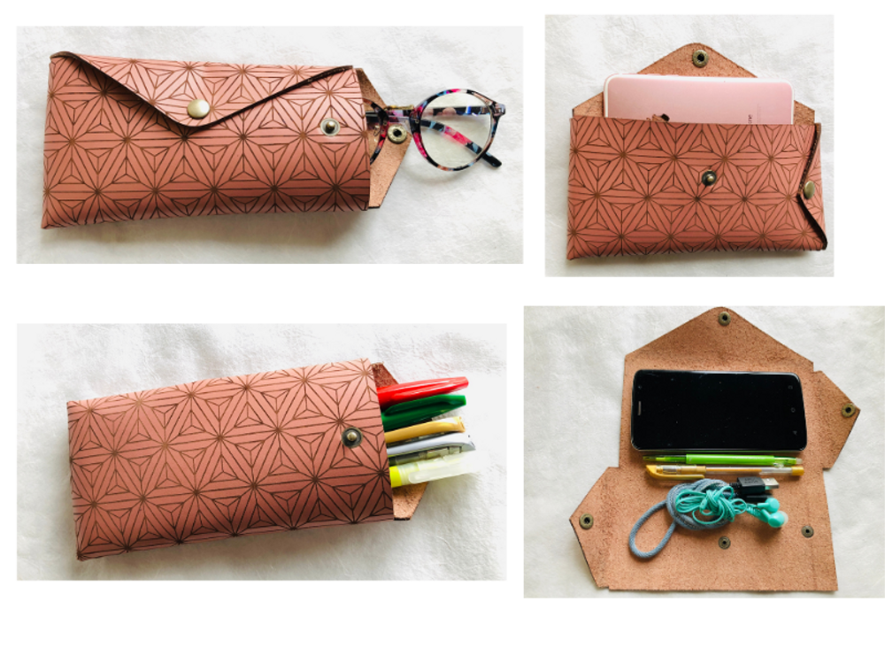 Leather goods -  KASANE Multi Case in Durable Origami Way Leather - WABI WORLD