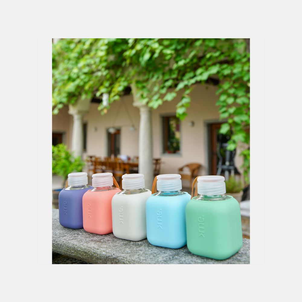 Other office supplies - SQUIREME. Y2 - The Cube - ENERGIZED HANDMADE PREMIUM QUALITY GLASS BOTTLE (370 ml /13 oz) SUSTAINABLE, PORTABLE - SQUIREME.