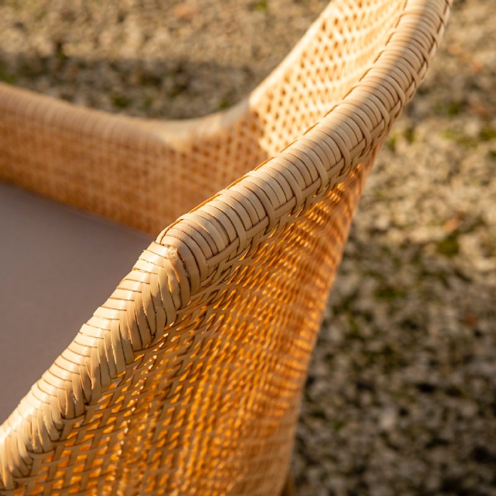 Fauteuils de jardin - Fauteuil de table SAO PAULO tressage en résine - KOK MAISON