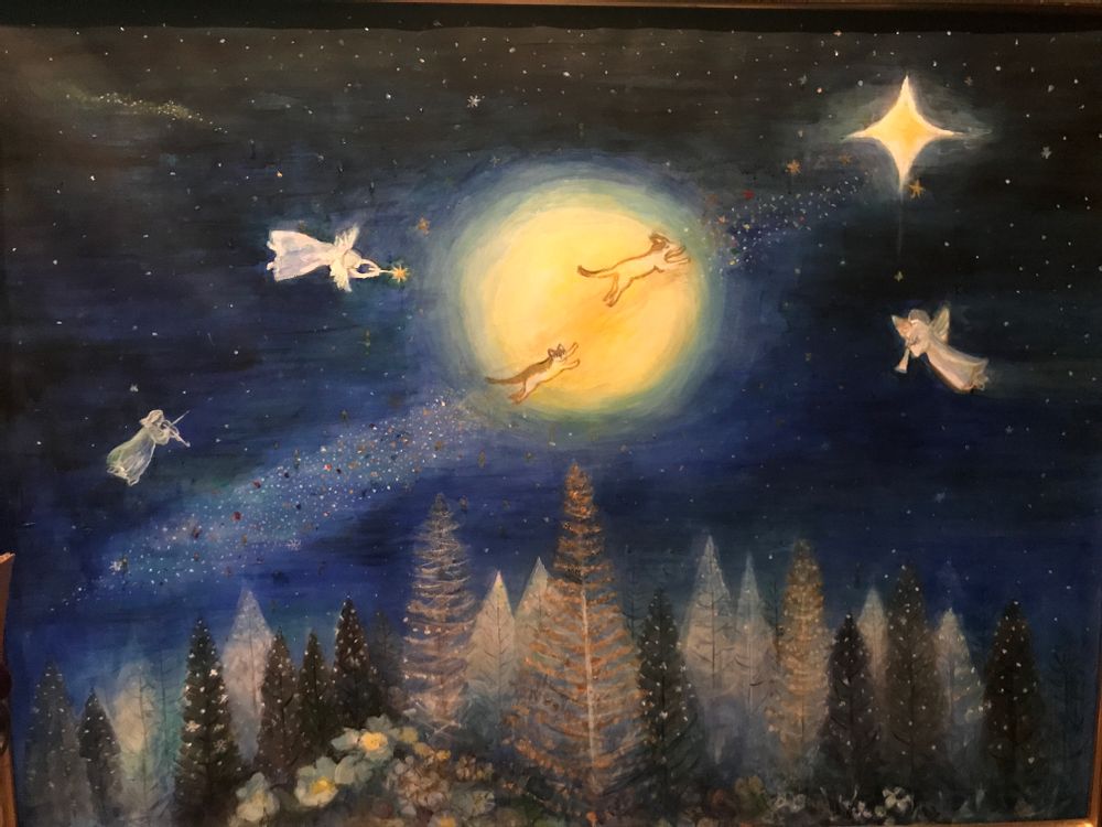 Design objects - Oil painting for peace from Japan - WABI