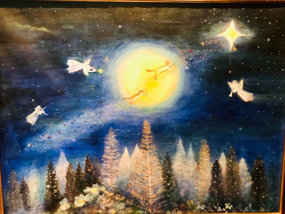 Design objects - Oil painting for peace from Japan - WABI