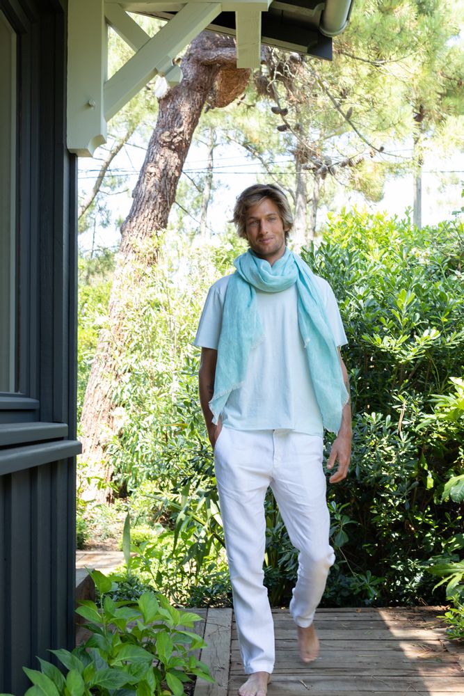 Scarves - LODYSSEE scarf - 100% LINEN MASTER OF LINEN® - WEAVING - MADE IN FRANCE - PETRUSSE PARIS