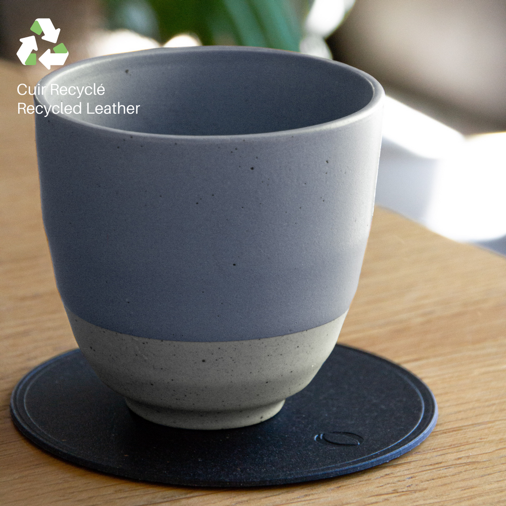Objets de décoration - 6 Sous-Verre - Cuir Recyclé - Made in France - MAISON ORIGIN