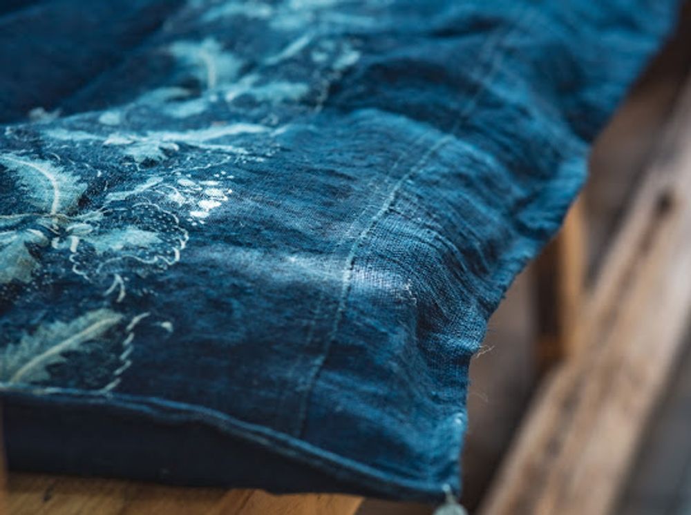 Fabric cushions - Hand woven antique hungarian hemp with eco-cotton back - LINEAGE BOTANICA - THE ART OF WELLBEING