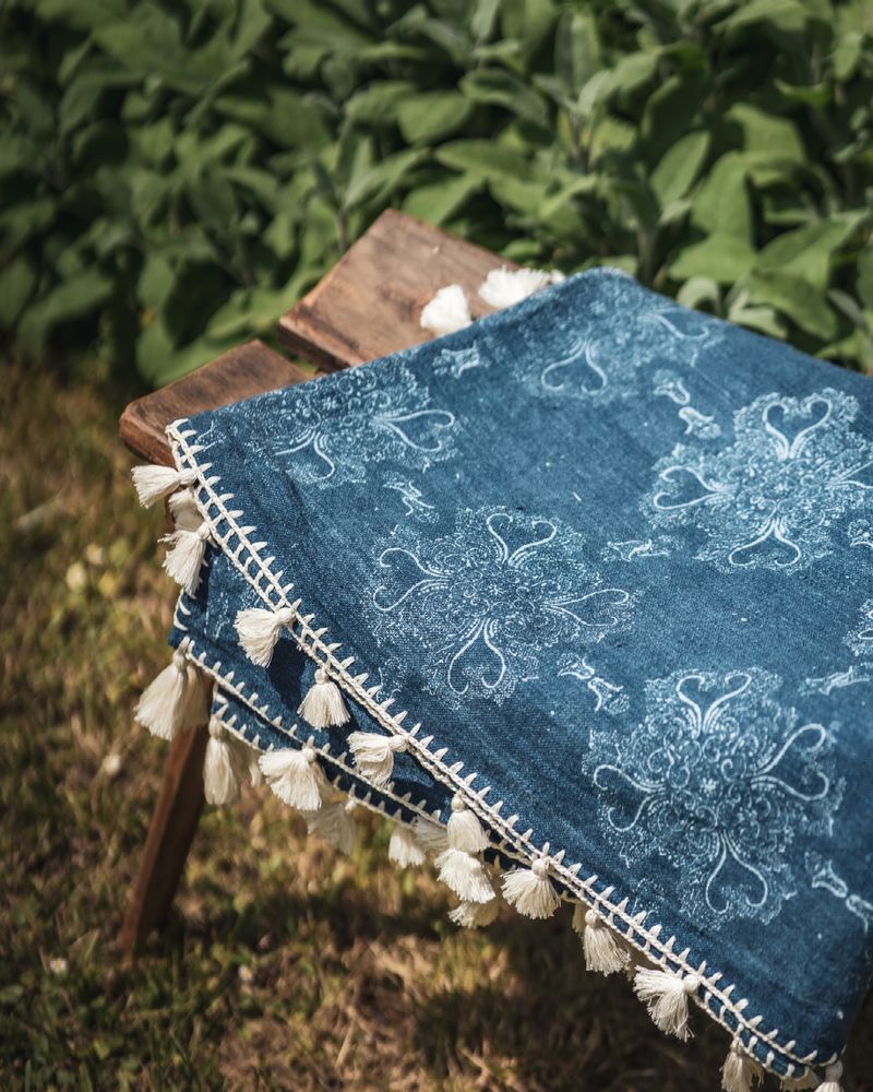 Objets de décoration - Plaid en laine tissée à la main - LINEAGE BOTANICA - THE ART OF WELLBEING