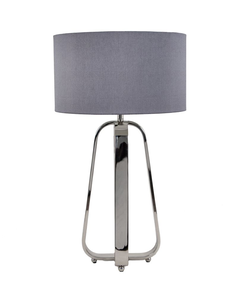 Table lamps - Victoria Nickel Table Lamp - RV ASTLEY LTD