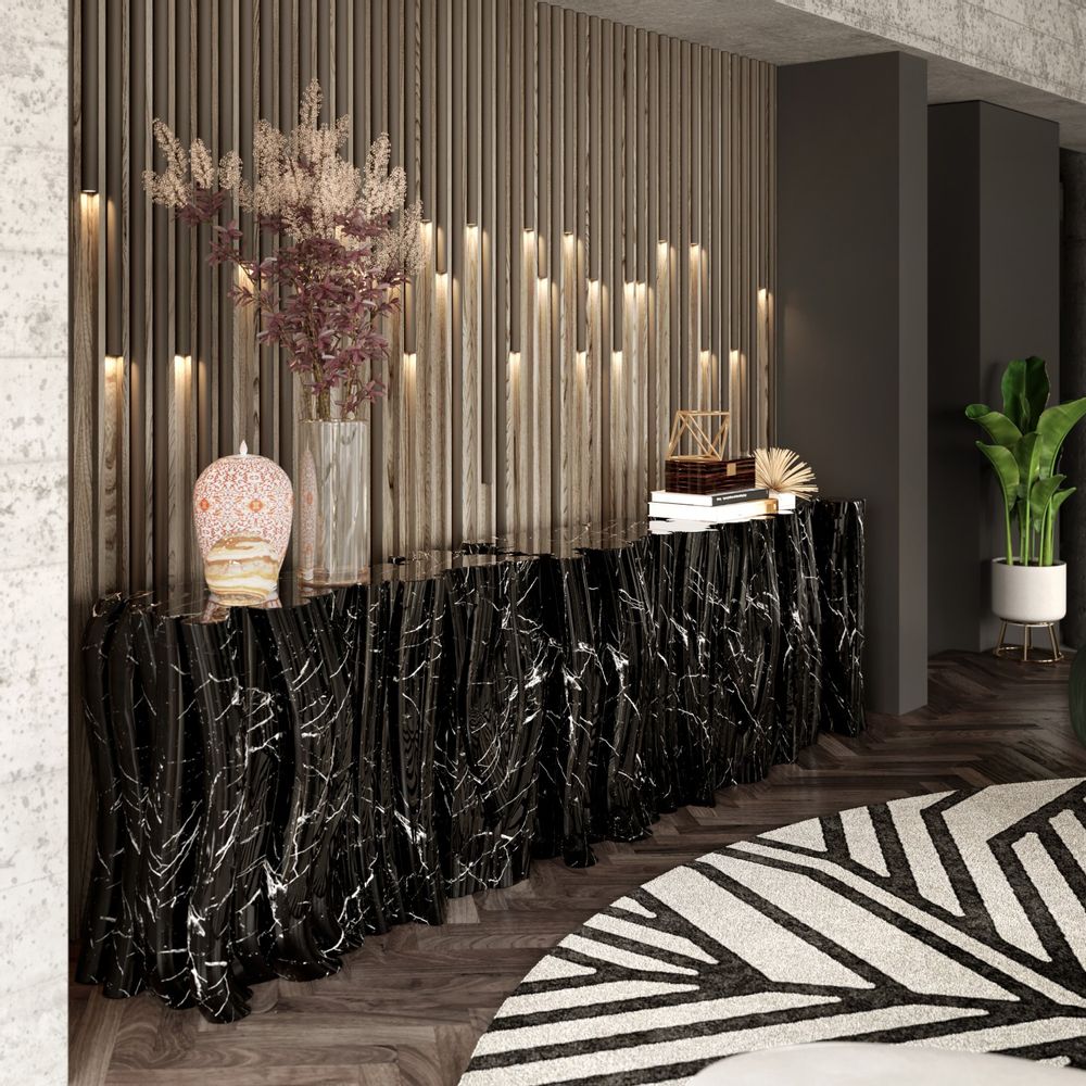 Sideboards - MONOCHROME FAUX-MARBLE Sideboard - BOCA DO LOBO