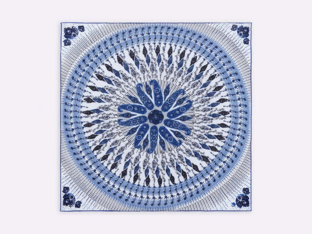 Foulards et écharpes - écharpe LYRE - 100% COTON - MADE IN FRANCE - IMPRESSION - PETRUSSE PARIS