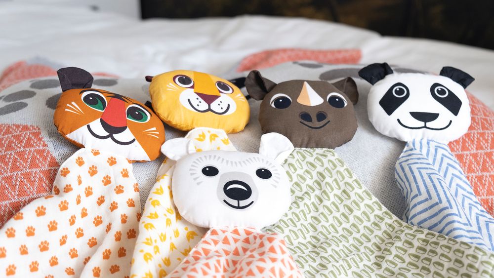 Accessoires pour puériculture - Doudou Rhinocéros 100% coton biologique - COQ EN PATE