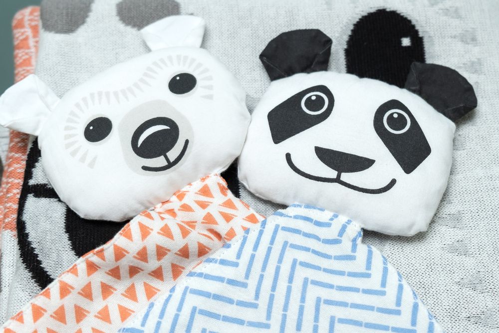 Childcare accessories - Panda comforter 100% organic cotton - COQ EN PATE
