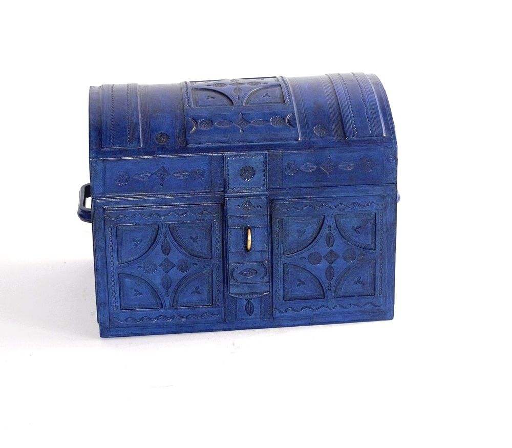 Objets de décoration - Coffre, malle touareg en bois et cuir MAHDI - MAISON LAADANI