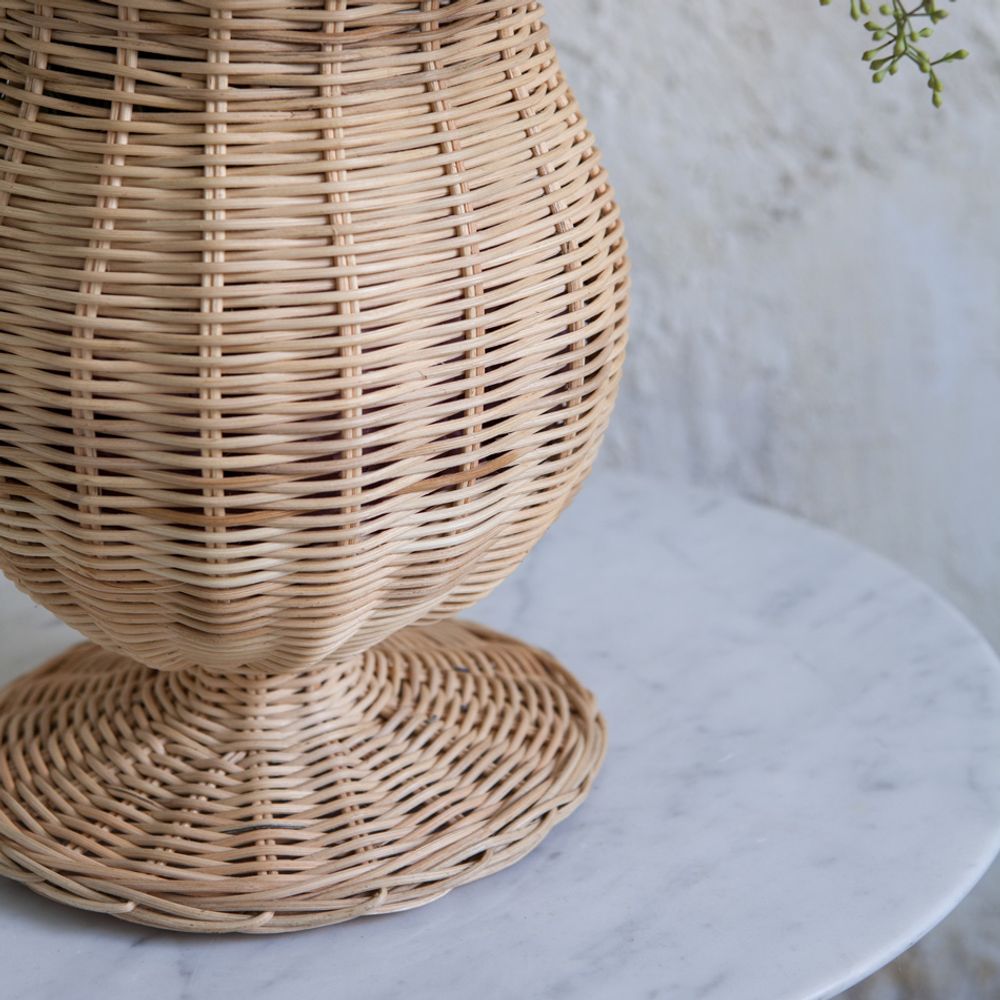 Vases - Rattan Olympia Vase - MAHE HOMEWARE