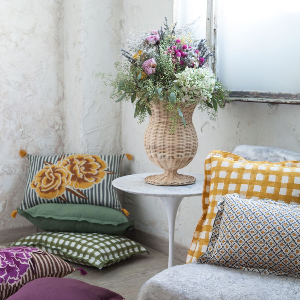 Vases - Rattan Olympia Vase - MAHE HOMEWARE