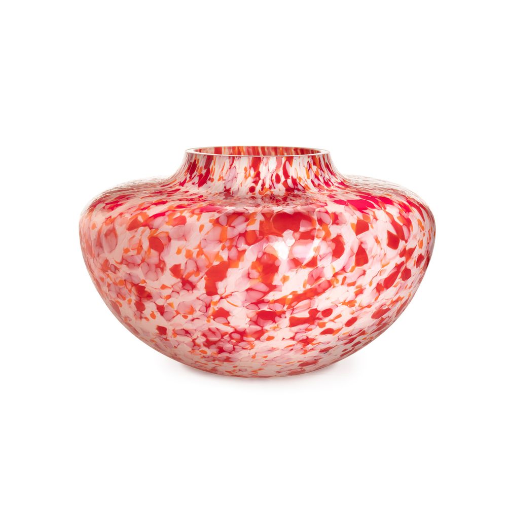 Vases - Vase Olla Macchia su Macchia rouge, orange et ivoire - STORIES OF ITALY