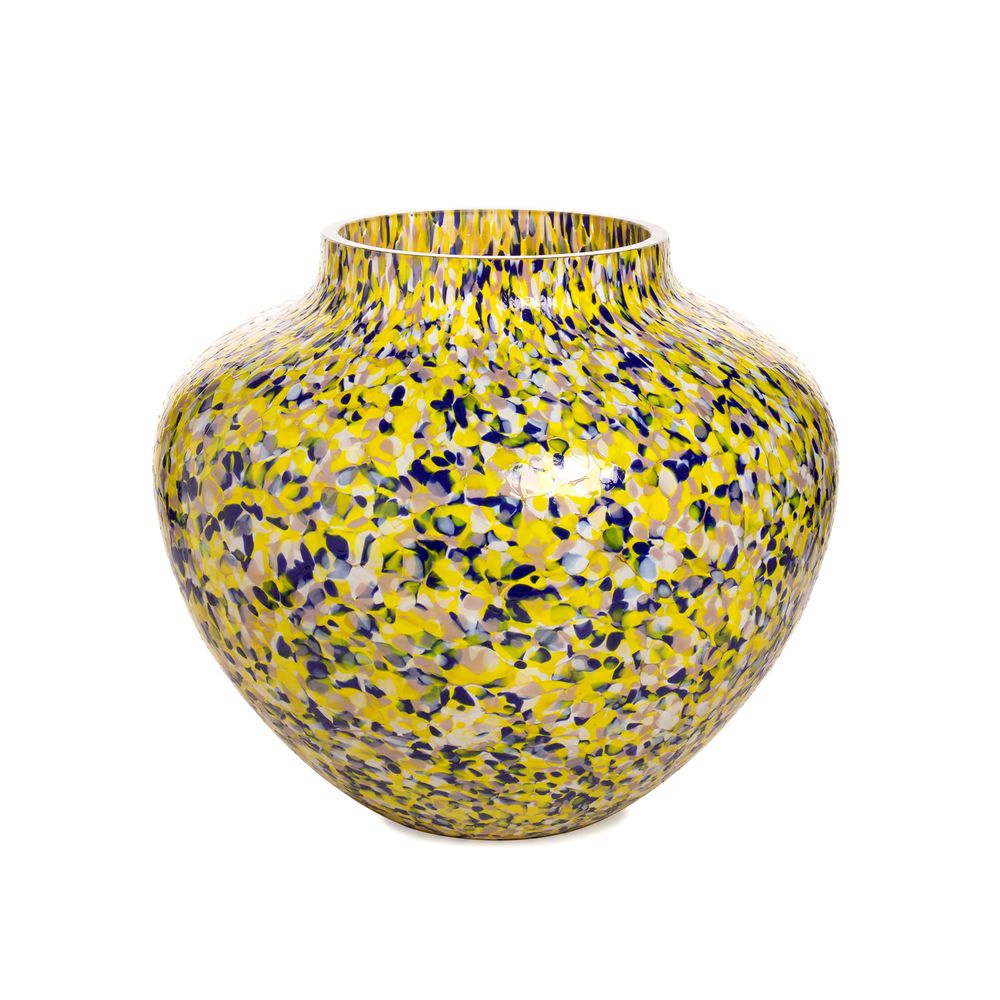 Vases - Macchia su Macchia Yellow & Blue & Purple Olla Vase Large - STORIES OF ITALY