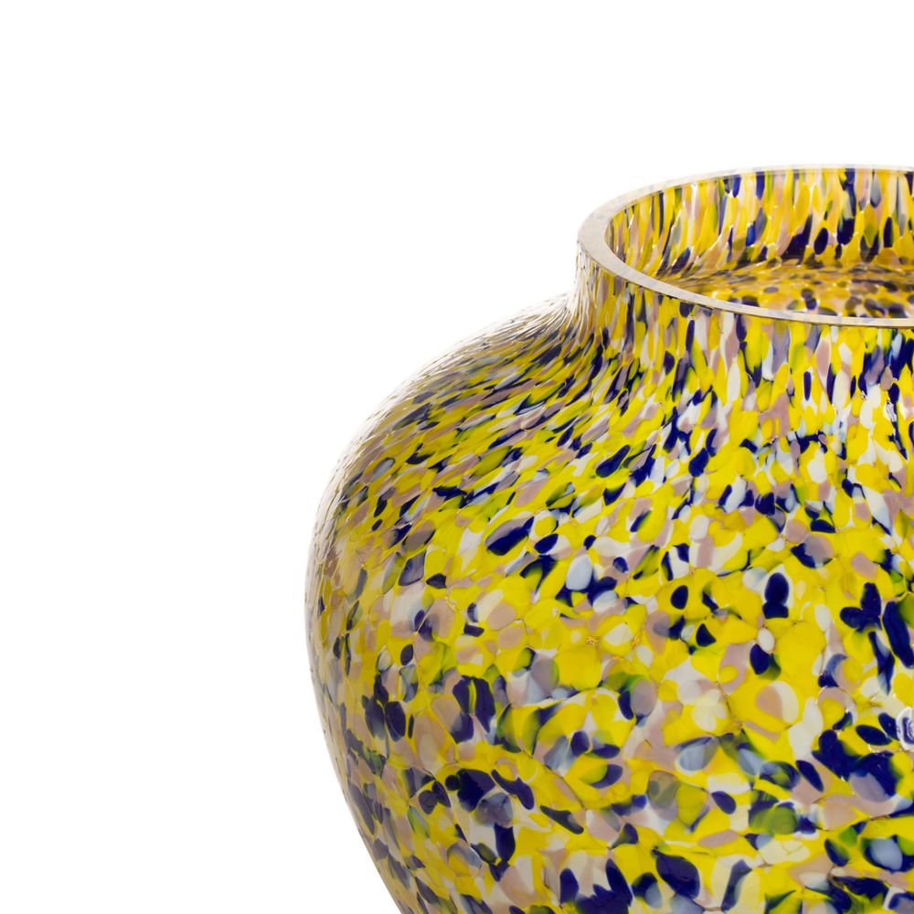 Vases - Macchia su Macchia Yellow & Blue & Purple Olla Vase Large - STORIES OF ITALY