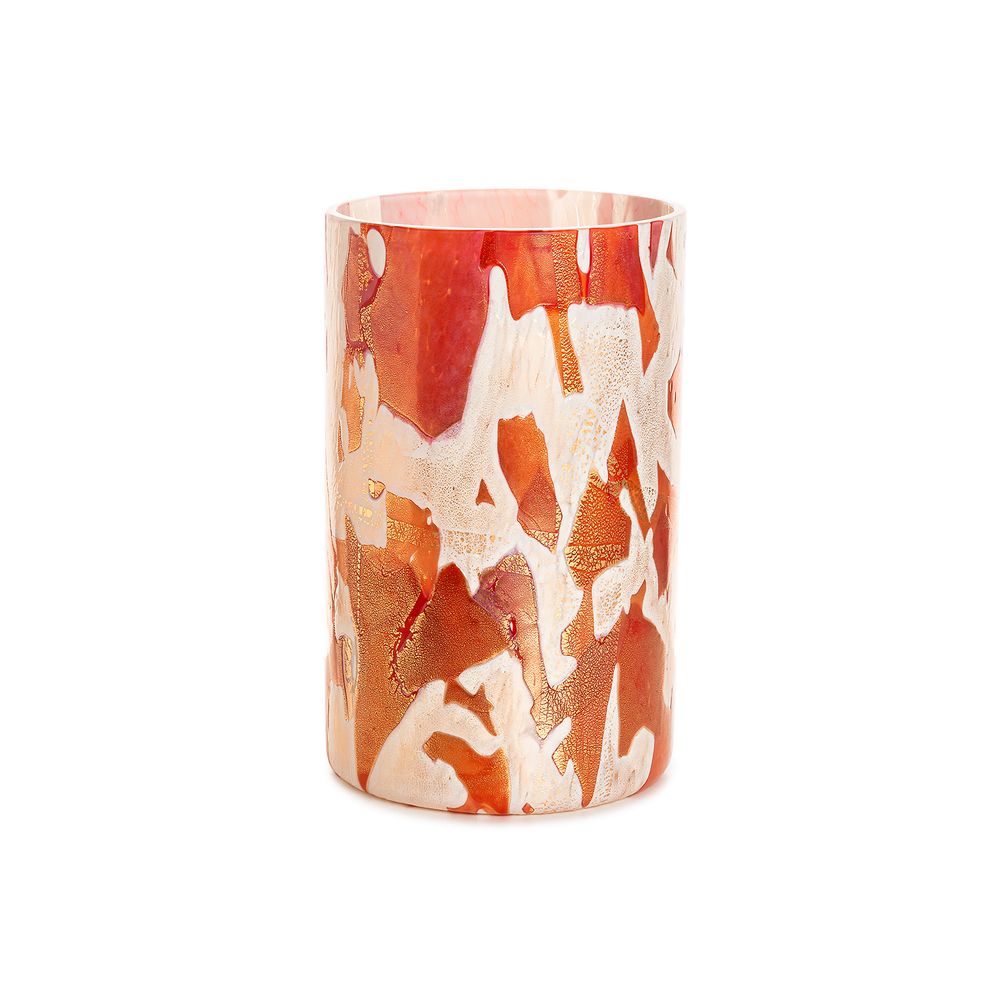 Vases - Nougat Golden Red Tall Vase - STORIES OF ITALY