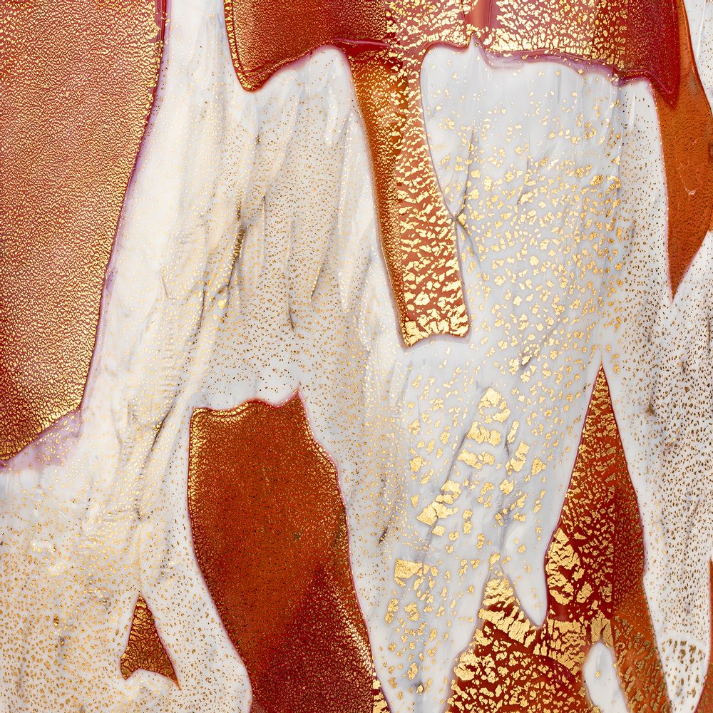 Vases - Nougat Golden Red Tall Vase - STORIES OF ITALY