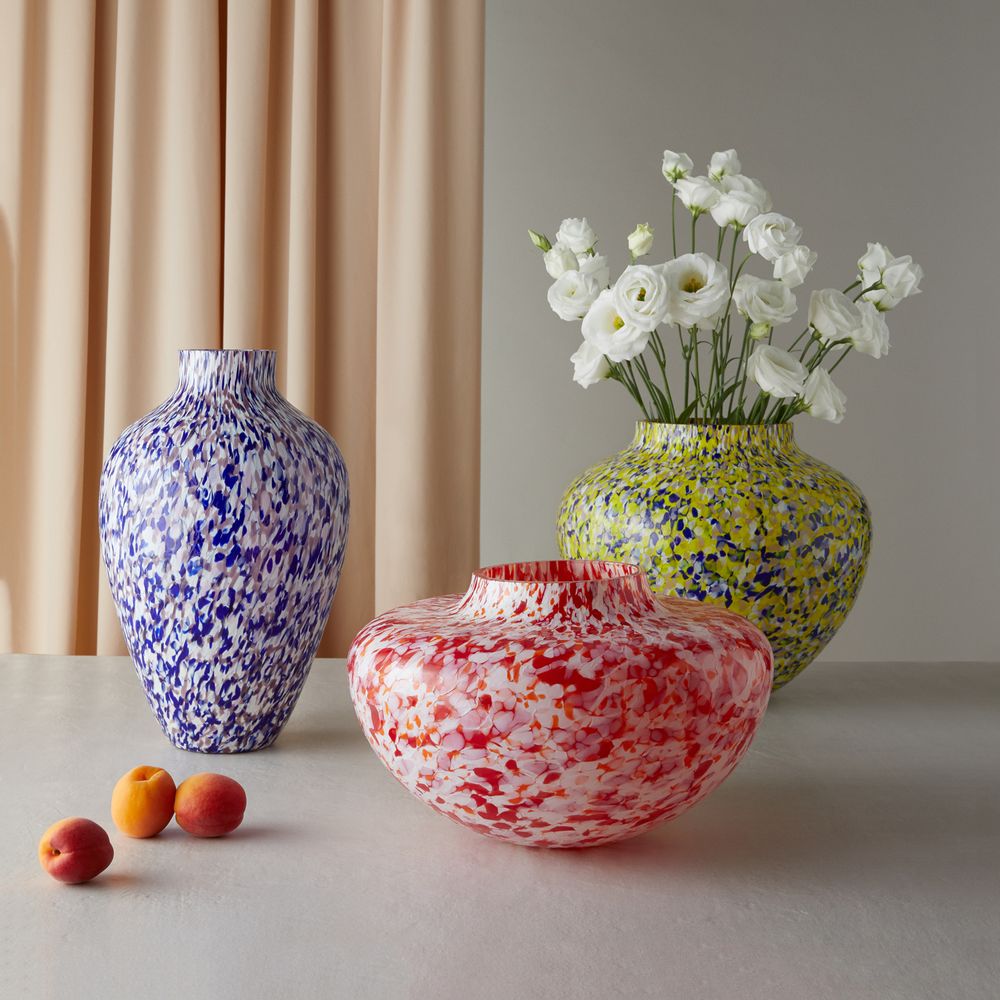 Vases - Macchia su Macchia Yellow & Blue & Purple Olla Vase Large - STORIES OF ITALY