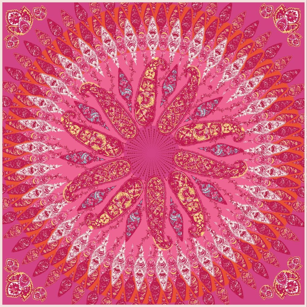 Scarves - SCARF CHARME - 100% CUPRO - ECO-FRIENDLY - PRINTING - HAND ROLLED - PETRUSSE PARIS