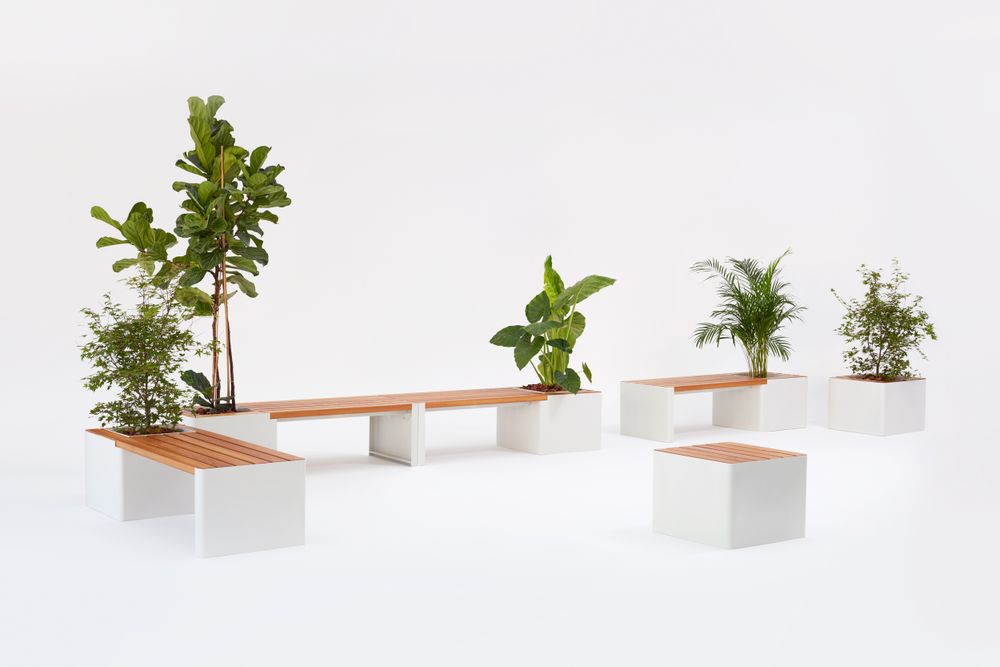 Flower pots - WOODGREEN benches - HOBBY FLOWER