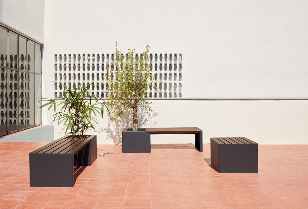 Flower pots - WOODGREEN benches - HOBBY FLOWER