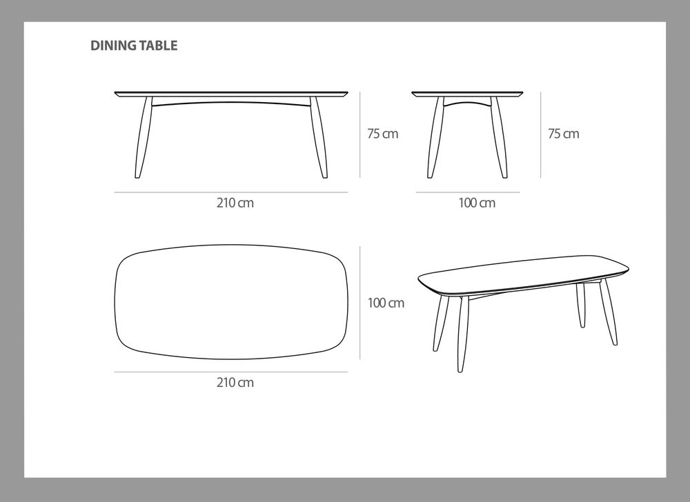 Dining Tables - Retro Modern Dining table Nova in 100% natural solid Mindy wood. - EZEIS BY ASINDO LTD