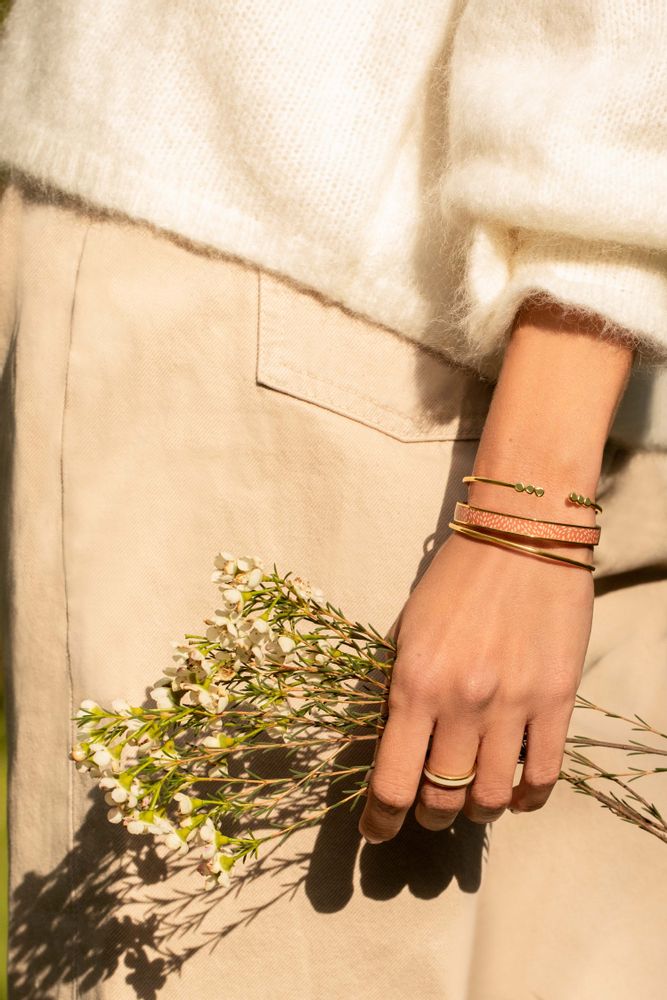 Jewelry - Lumi Bangle - Olive Green - BANGLE UP