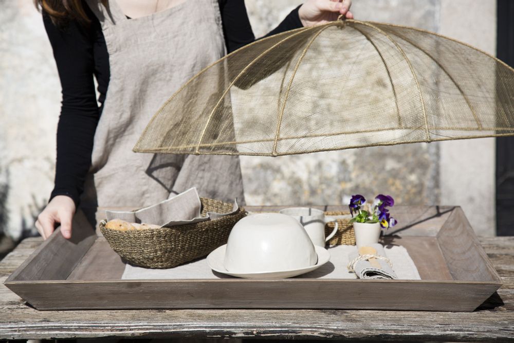 Trays - 100% abaca food covers - FIORIRA UN GIARDINO SRL