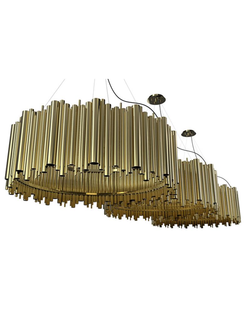 Ceiling lights - Brubeck Round | Suspension Chandelier - DELIGHTFULL