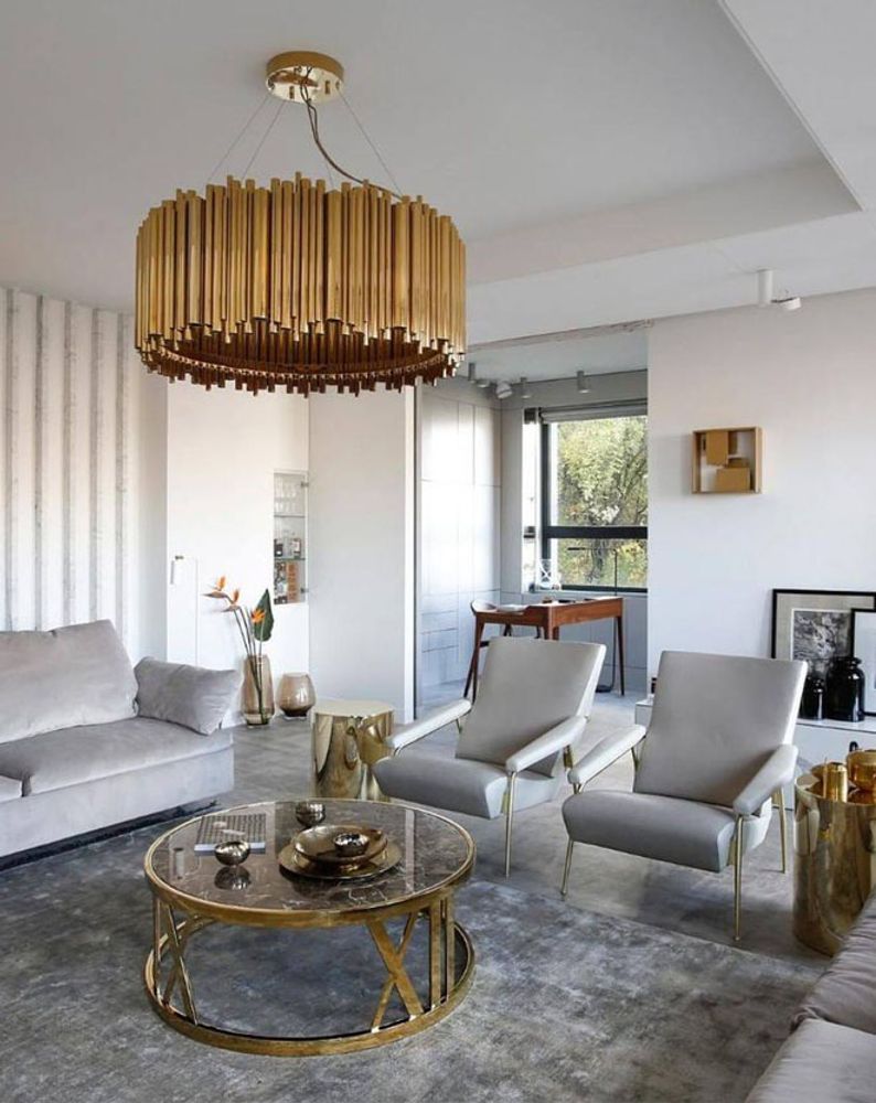 Ceiling lights - Brubeck Round | Suspension Chandelier - DELIGHTFULL