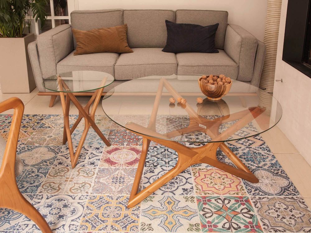Sofas for hospitalities & contracts - Retro Modern Sofa 3 seaters Abigail in 100% natural solid Sungkai wood - EZEÏS