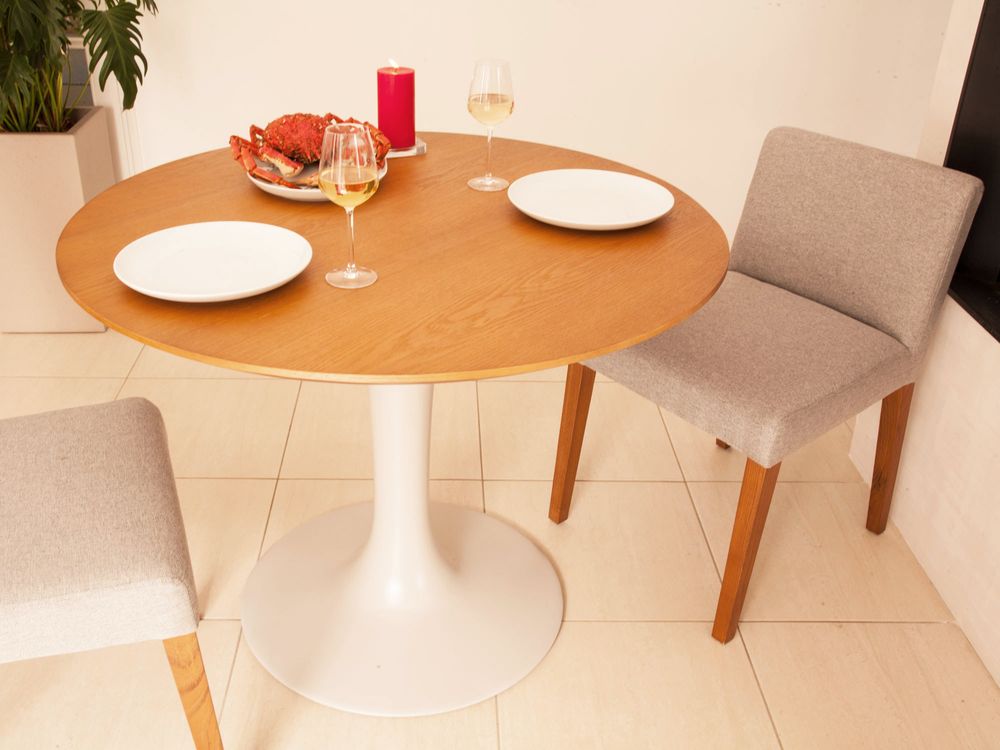 Chairs for hospitalities & contracts - Retro Modern Dining chair Studio in 100% natural solid Sungkai wood and polyester. - EZEÏS