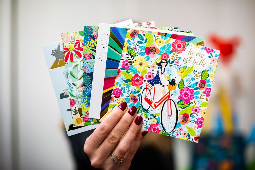 Card shop - Pretty square cards - CARTESDART