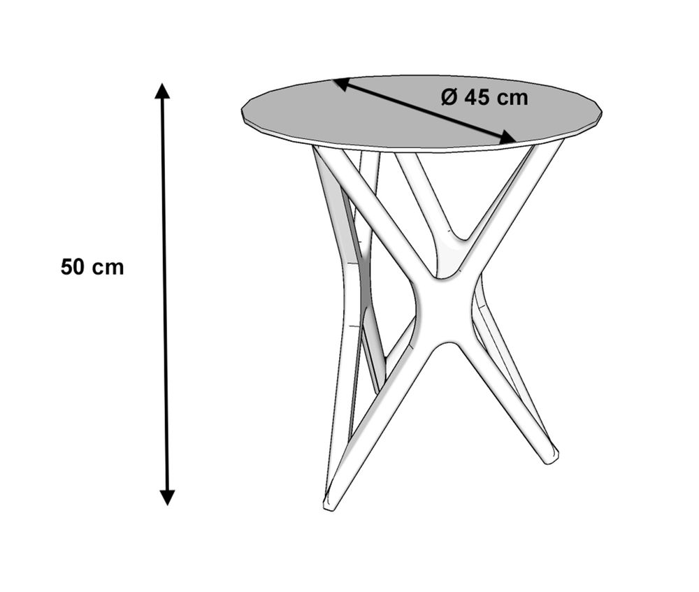 Tables basses - Table basse Retro Modern Dina en bois massif Sungkai 100% naturel avec une finition mate naturelle et un plateau en verre trempé. - EZEÏS