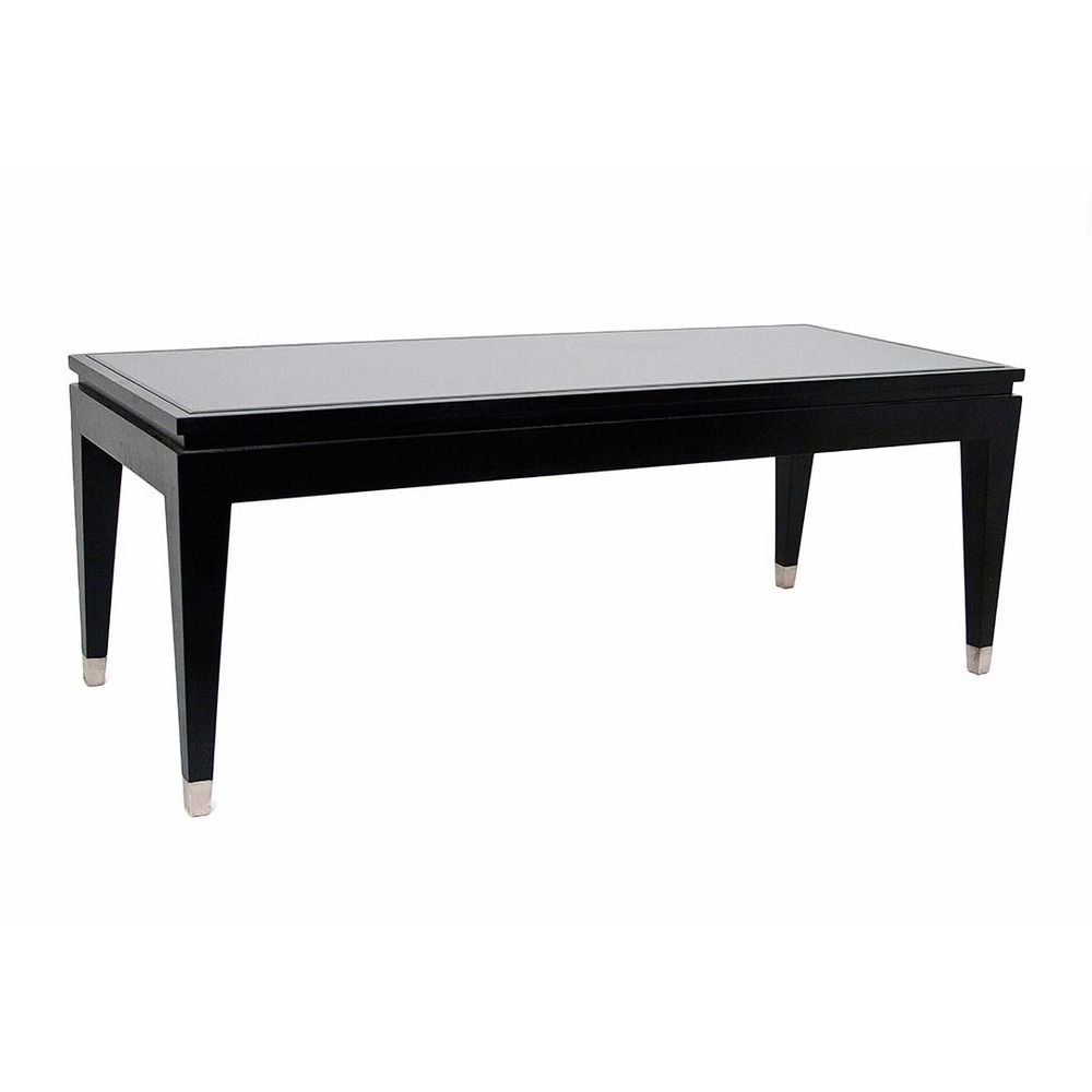 Tables basses - Table basse avec plateau en verre noir - RV ASTLEY LTD