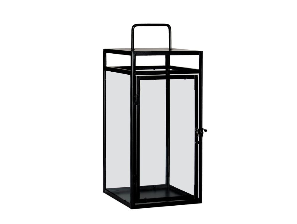 Objets de décoration - LANTERNE EN MÉTAL NOIR 20X20X46 AX71535 - ANDREA HOUSE